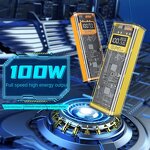 Fast Charging Power Bank Factory - Portable Li-polymer High Capacity 100W 20000mah CN;GUA Transparent Punk