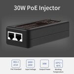 POE Injector Power Supply Manufacturer - 12V-56V 30w Ac Dc for CCTV Security POE IP Cameras