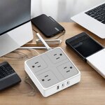 US Power Strip Manufacturer - Hot Selling 4-Outlets 17W PD Fast Charger 1.2 Quick with FCC