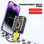 Portable Charger Power Bank Supplier - Transparent Shell 10000mah Dual Usb Outputs