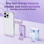 Portable Power Bank Manufacturer - LED Digital Display 10000mah Built in Cables With KC