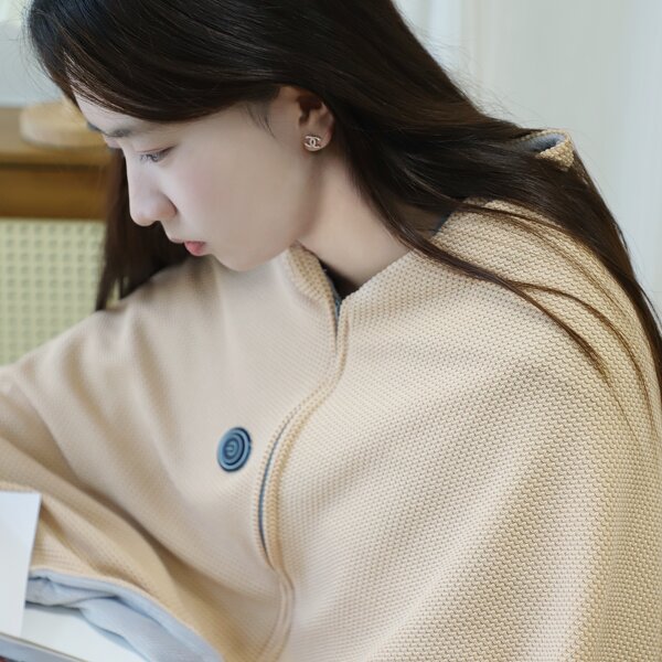 USB Heated Shawl Supplier - Graphene 4 Zones Portable Wearable for Dormitory Home