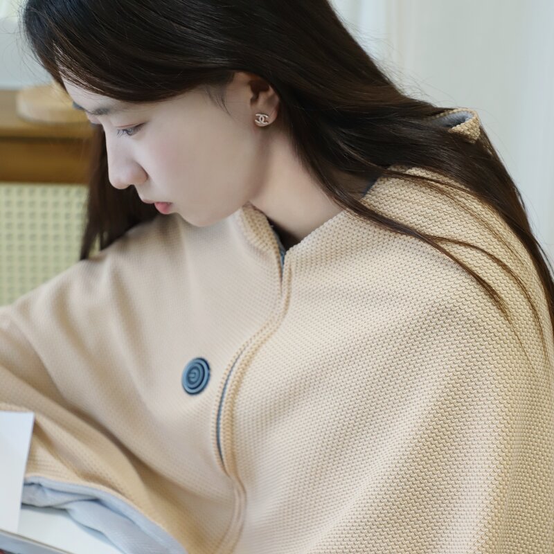 USB Heated Shawl Supplier - Graphene 4 Zones Portable Wearable for Dormitory Home