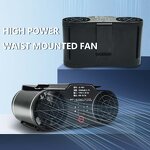 Rechargeable Hanging Waist Fan Manufacturer - New 2000mah Personal Hanging Electric Outdoor