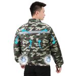 Battery Fan Cooling Jacket Factory - High Temperature Working Clothes Powered Summer Camouflage