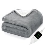 USB Heating Shawl Manufacturer - 10070 Size Fleece Throw Wearable Electric Heated Body Warmer