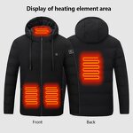 Waterproof Heated Jacket Factory - Men 5v-12v Battery Pack Winter Outdoor Soft Shell