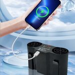 High Speed Waist Fan Factory - 2024 Summer 20000mah Clip Fan Power Bank Portable Wearable