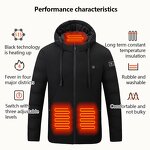 Waterproof Heated Jacket Factory - Men 5v-12v Battery Pack Winter Outdoor Soft Shell