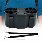 Waist Clip Belt Fan Supplier - 20000mah 4 Speed Personal USB Rechargeable Outdoor Portable