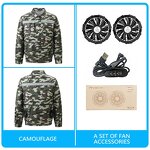 Battery Fan Cooling Jacket Factory - High Temperature Working Clothes Powered Summer Camouflage