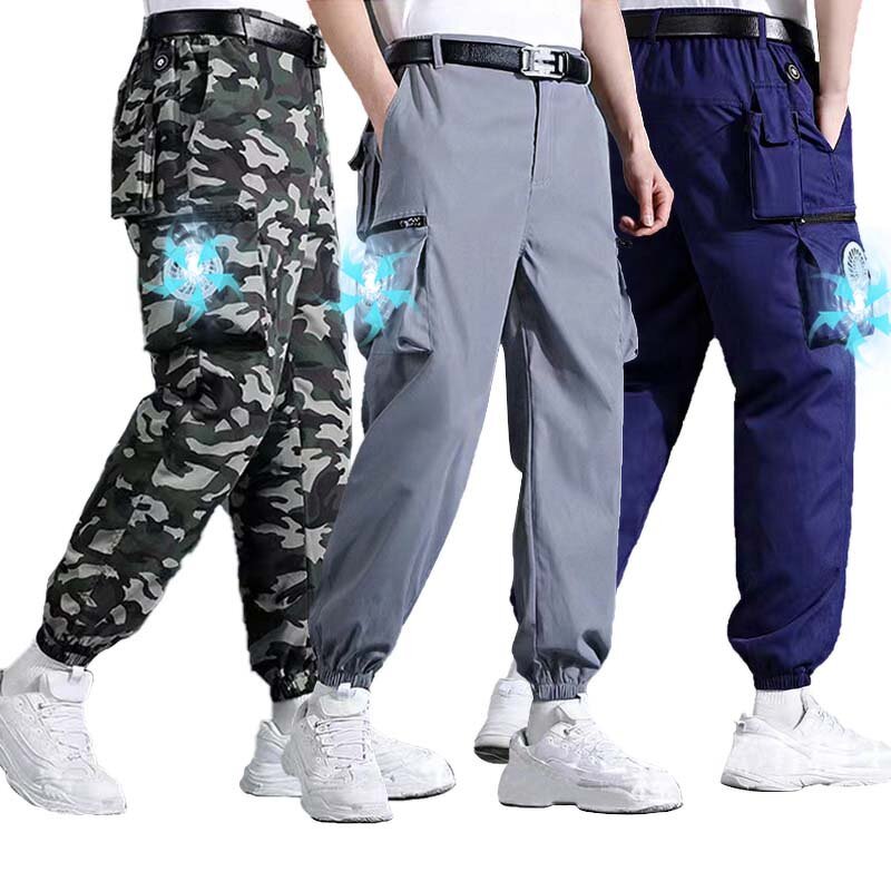 Air-Conditioned Work Pants Supplier - Summer Outdoor Heatstroke Prevention Fan Multi-Pocket