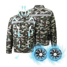 Cooling Tactical Jacket Manufacturer - Men Summer Washable Uv Protection Outdoors Air Fan