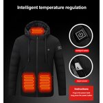 Waterproof Heated Jacket Factory - Men 5v-12v Battery Pack Winter Outdoor Soft Shell
