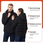 Men's Heated Jacket Manufacturer - In Stock Heat Reactive Electric Heating Puffer WITH Battery