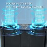 Waist Clip Belt Fan Supplier - 20000mah 4 Speed Personal USB Rechargeable Outdoor Portable