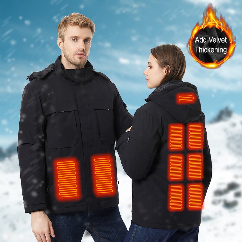 Men's Heated Jacket Manufacturer - In Stock Heat Reactive Electric Heating Puffer WITH Battery