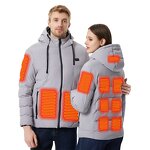 Men's Heated Jacket Manufacturer - In Stock Heat Reactive Electric Heating Puffer WITH Battery