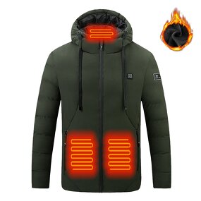 Waterproof Heated Jacket Factory - Men 5v-12v Battery Pack Winter Outdoor Soft Shell