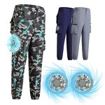 Air-Conditioned Cool Pants Factory - Outdoor Multi-Pocket Work 2 Removable Fans Hot Summers