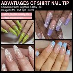 Soft Gel Nail Tips Manufacturer - Ultra-thin 240pcs Full Cover Curved Acrylic Tips