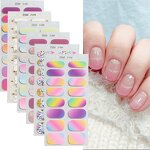 Nail Polish Wrap Supplier - Long Lasting 16 Strips Non Lamp Bake Waterproof Plastic