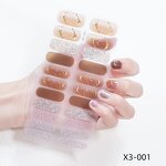 Gradient Nail Sticker Factory - Wholesale 22 Tips Full Cover 3D Nail Wrap Sheet