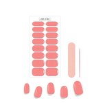 Solid Nude Nail Stickers Factory - Semi Cured Nail Polish Wraps High Quality Strips
