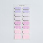 3D Nail Sticker Factory - 16 Strip Full Cover Glitter Floral Pattern Gel Strips