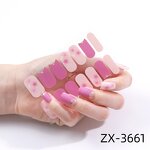 Gel Nail Sticker Strips Supplier - New Update 14Tips Semi-cured UV Gel Polish Strips