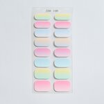 Non Toxic Nail Wraps Supplier - Customize 16 Strips Gel Full Cover Gradient Color
