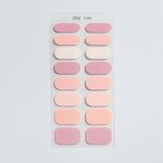 3D Nail Sticker Factory - 16 Strip Full Cover Glitter Floral Pattern Gel Strips