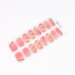 Macaron Nail Wraps Factory - New Design 16 Strips Natural Artificial Fingernails Sticker