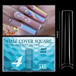 French Nail Tips Factory - Extended Soft Gel 180pcs 5XL Extra Long Traceless Fake