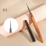 Nail Brush Supplier - Salon Quality Pure Wooden Handle Acrylic Brush Private Label