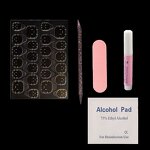 Press-On Nails Kit Supplier - Portable Disposable DIY Includes Adhesive Tabs Glue
