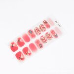 Nail Polish Wrap Supplier - Long Lasting 16 Strips Non Lamp Bake Waterproof Plastic