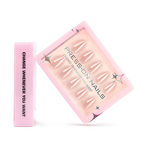 Aurora Press-on Nails Supplier - High Custom 30pcs Handmade Solid Color Glitter Gel