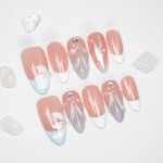 French Nail Art Supplier - Wholesale Customized Almond Handmade Ice-Clear Tips