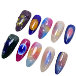 Pumpkin Nails Factory - Handmade 10pcs Almond Coffin 3D Halloween Nail Covers