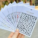 Valentine Nail Stickers Supplier - New Hot Selling Red Lips Love Mini Nail Decals