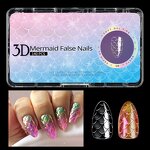 Mermaid Nail Tips Factory - Wholesale 3D Full Cover 12 Sizes Soft Gel Press on Tips