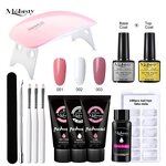 Nail Gel Kit Supplier - 1 Set High Quality Soak Off Acrylic Poli Gel UV Kit