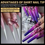 Soft Gel Nail Tips Manufacturer - Professional Half Cover Extra Long 5XL 6 Shapes