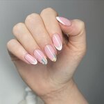 INS Nail Art Supplier - Wholesale French Style Short Almond Flower Customization