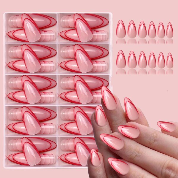 Soft Gel Nails Factory - Wholesale Durable 120pcs 10 Sizes Full Cover Colorful French