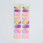 Metallic Nail Stickers Supplier - Custom 16-Strips Shiny Multi-patterned Press on Wraps