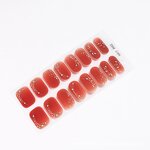 Macaron Nail Wraps Factory - New Design 16 Strips Natural Artificial Fingernails Sticker