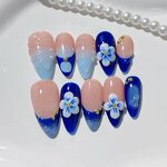 Gel Press Nails Manufacturer - Wholesale 10pcs Customized 3D Almond Stiletto