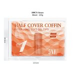 Soft Gel Nail Tips Manufacturer - Professional Half Cover Extra Long 5XL 6 Shapes